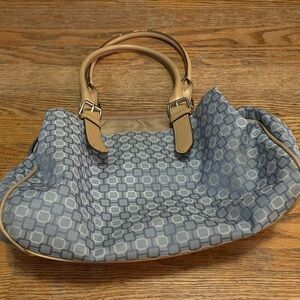 Nine West Blue Tote Handbag Shoulder Bag